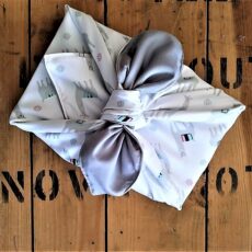 Lama furoshiki with grey undertones.