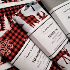 Reversible Furoshiki Holidays - Snowflakes